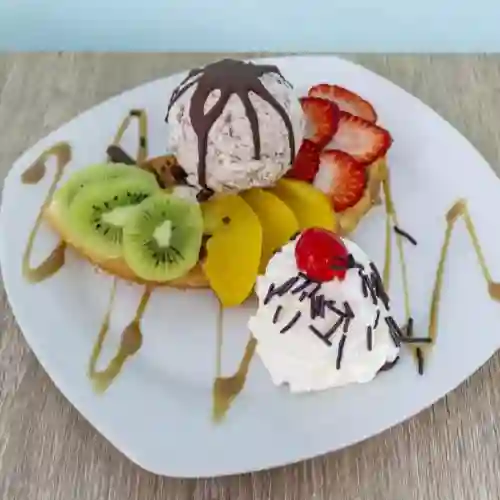 Mini Waffle Frutal