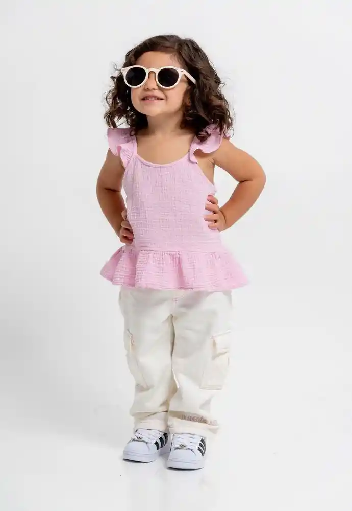 Blusa Manga Sisa 2t-rosado