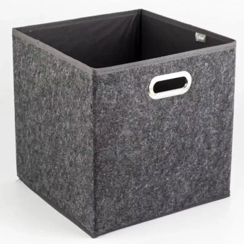 5Five Caja Plegable Gris Velvet 160382A