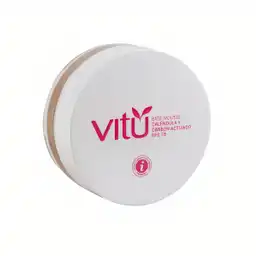 Vitu Base Mousse Caléndula y Carbón Activado Fps 18 Avellana