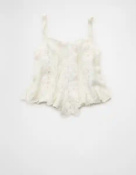 Suéter Tejido Mujer Blanco Talla Medium 1514100 American Eagle