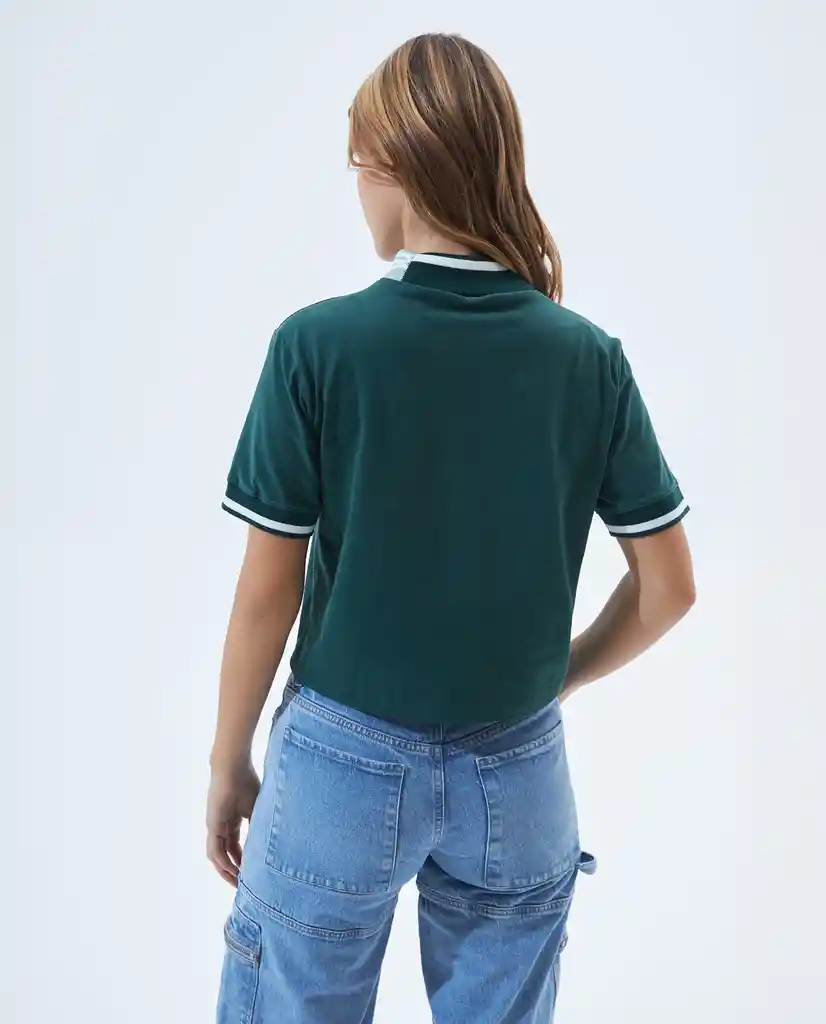 Camiseta Mujer Verde Talla S 601F005 Americanino