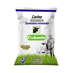 Colanta Leche Pasteurizada Semidescremada