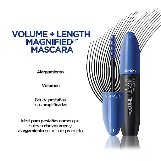 Revlon Pestañina Volumen Más Longitud Magnified Negra Café