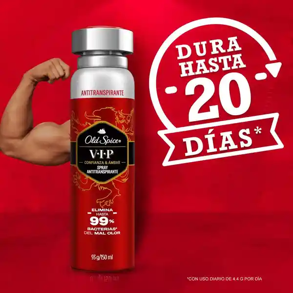 Desodorante Antitranspirante Hombre Old Spice Spray VIP 93 g