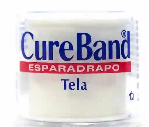 Cure Band Esparadrapo Tela Color Blanco
