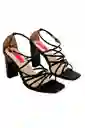 Sandalia Tacon Negro Lili