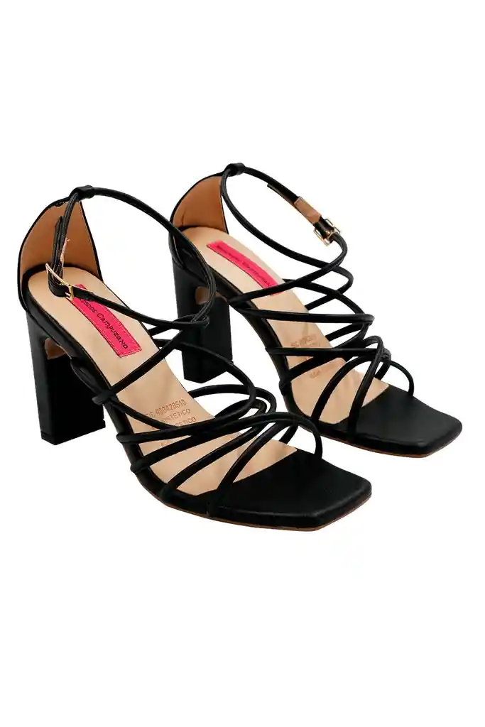 Sandalia Tacon Negro Lili