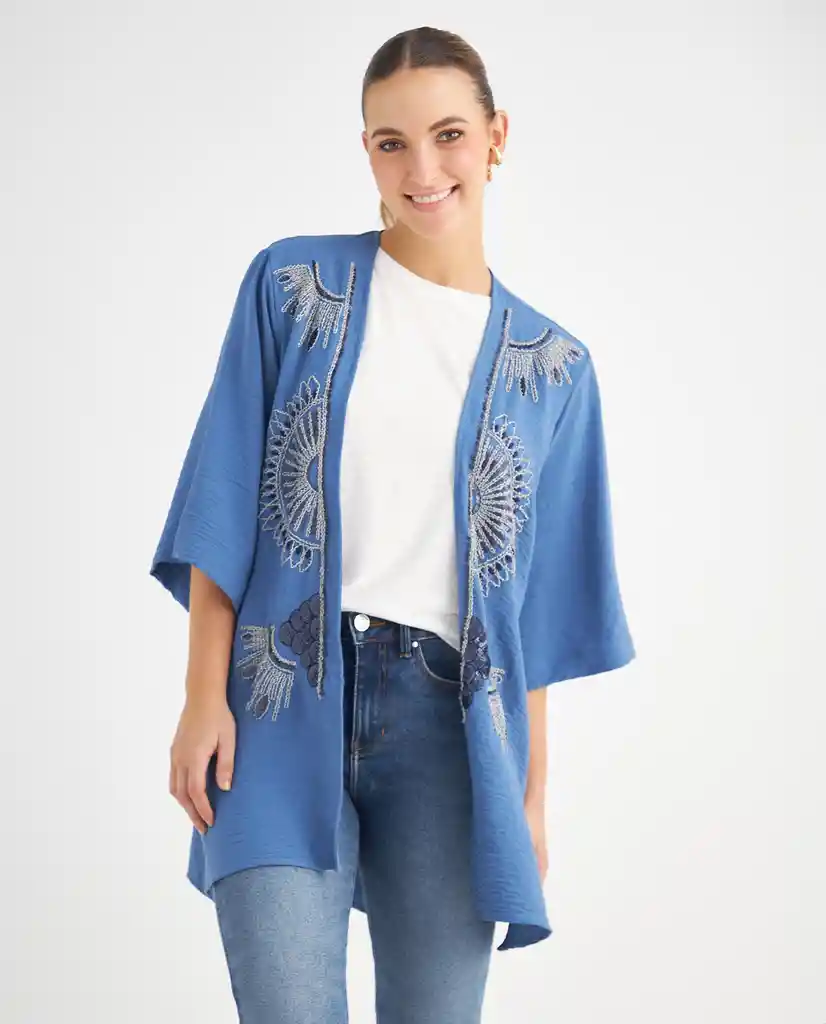 Camisa Azul Niagara Medio Talla XS 619F037 Esprit