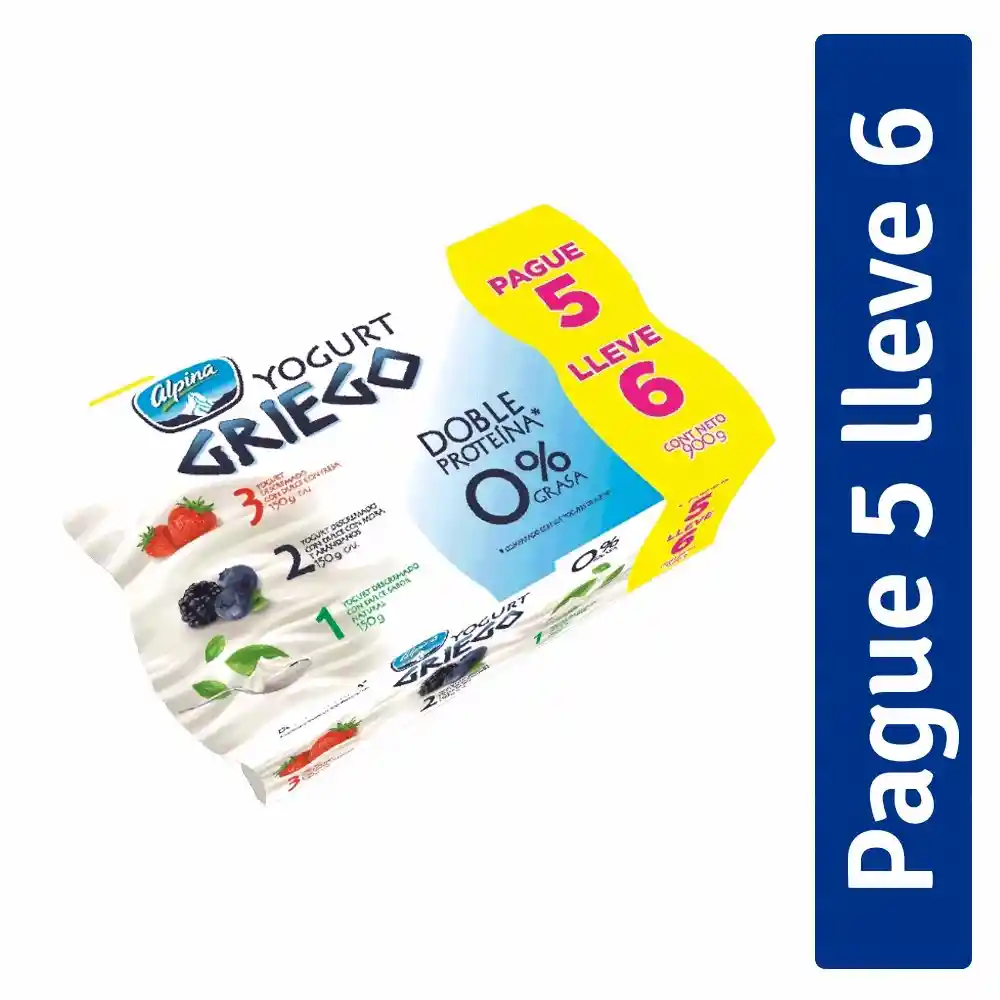 Alpina Yogurt Griego Sabores Surtidos