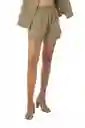 Short Verde Militar Para Mujer Nihlo