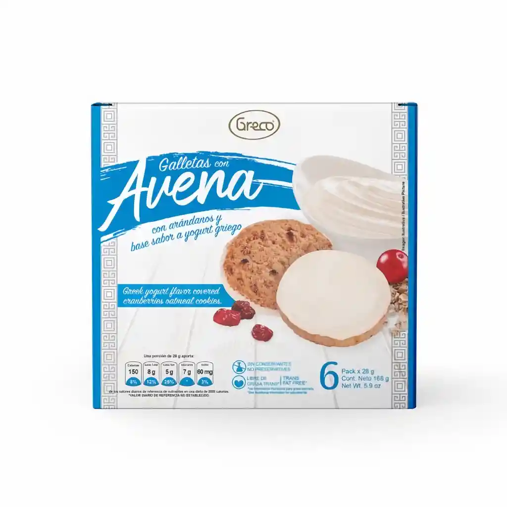 Greco Galleta Yogur Avena