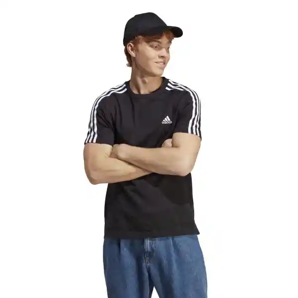 Adidas Camiseta M 3s Sj T Para Hombre Negro Talla L