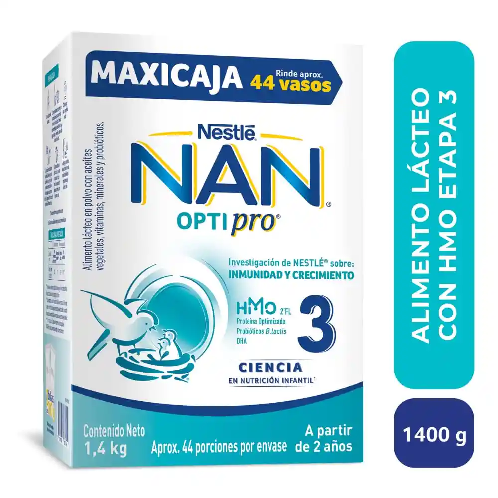 Alimento lácteo NAN OPTIPRO 3 x 1400g