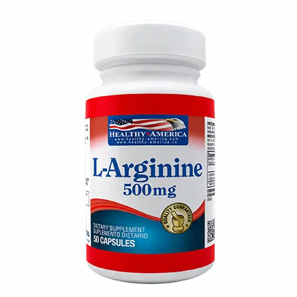  Healthy America Suplemento Dietario  L Arginine  (500 Mg)  