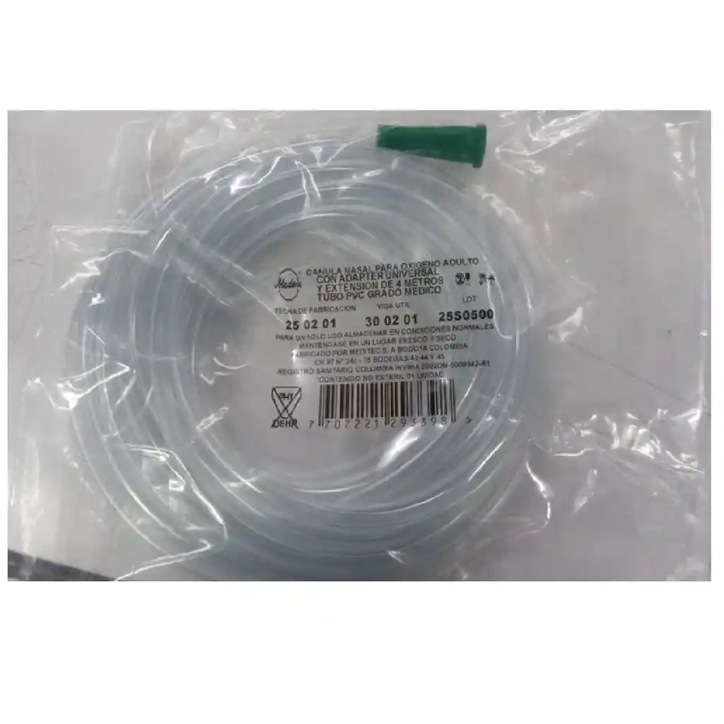 Canula Nasal de Oxigeno Adulto