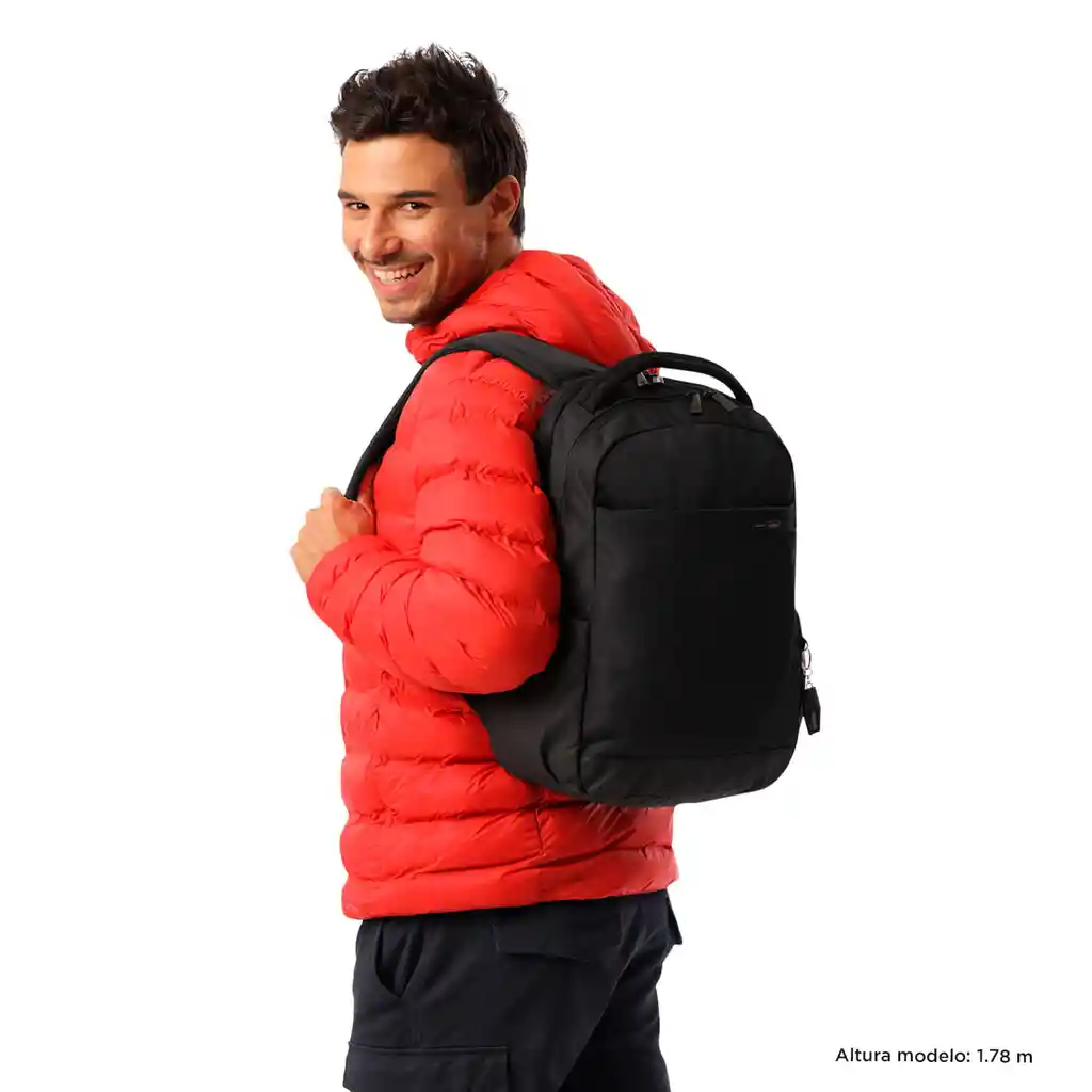 Morral Ejecutivo Porta Pc 14" Deleg 2.0 Negro Hombre