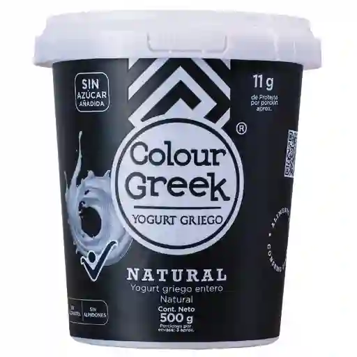 Colour Greek Yogurt Griego Entero Sabor Natural