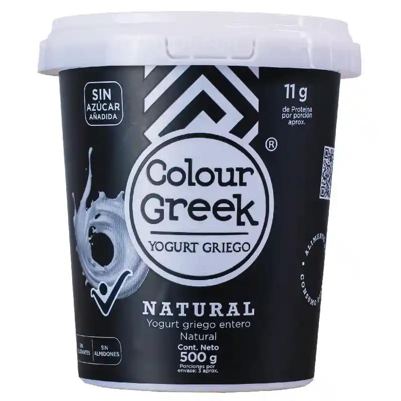 Colour Greek Yogurt Griego Entero Sabor Natural