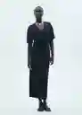 Vestido Plita-w Negro Talla Xs Mujer Mango