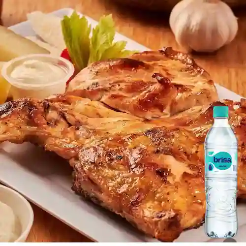 Combo 1/2 Pollo + Brisa Sin Gas 600ML