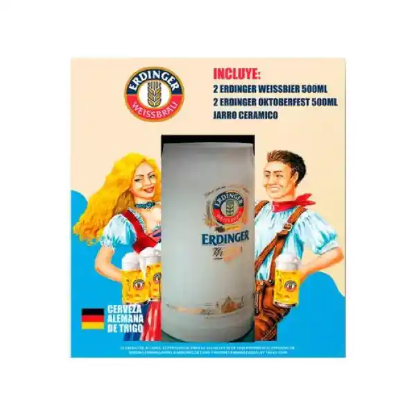 Erdinger Pack Cerveza Weissbier y Oktoberfest