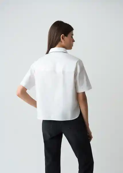 Camisa Alissa Crudo Puro Claro Talla M Mujer 513G390 Naf Naf