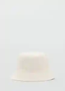 Gorro Textu Off White Talla 99 Mujer Mango