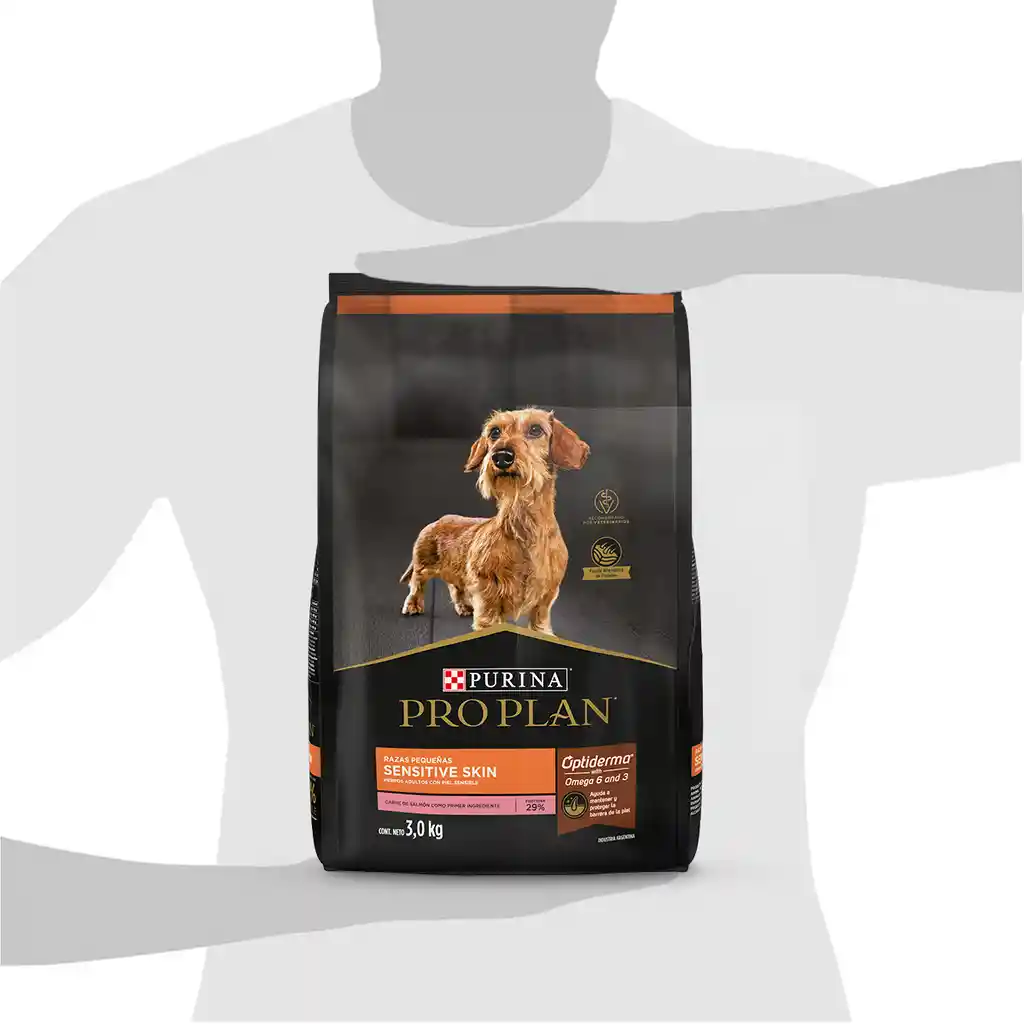 Comida para perros adultos piel sensible razas pequeñas Purina Pro Plan x 3 kg