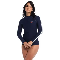 Camiseta Manga Larga Sunshine Peacoat Jet Mujer Talla M Speedo