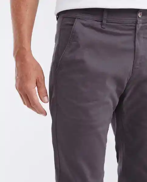 Pantalón Colors Masculino Gris Asfalto Oscuro Talla 34 Chevignon