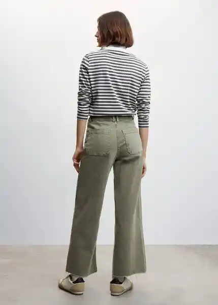 Pantalón Jean Catherin Khaki Talla 46 Mujer Mango