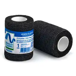  Yar Venda Elastica Cohesiva Negro 3 X 5 