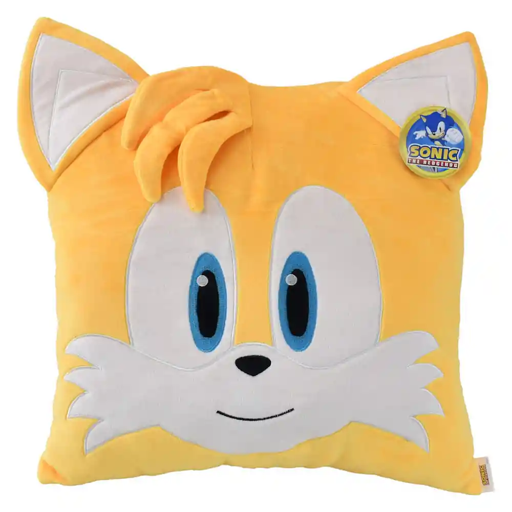 Peluche Cuadrado Carita Tails Power Sonic