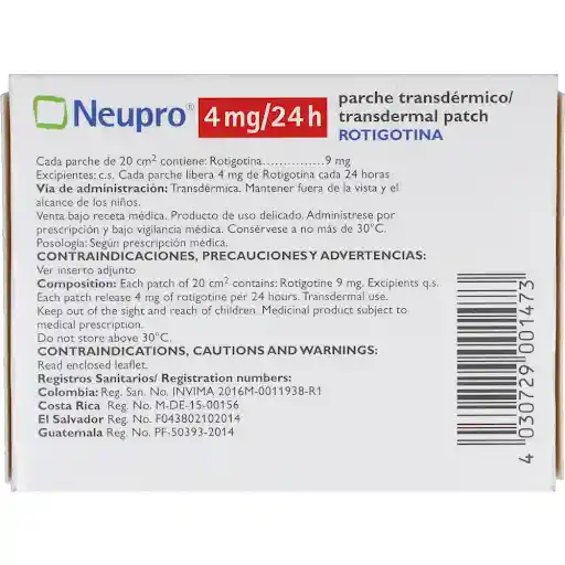 Neupro Parche Transdérmico (4 mg)