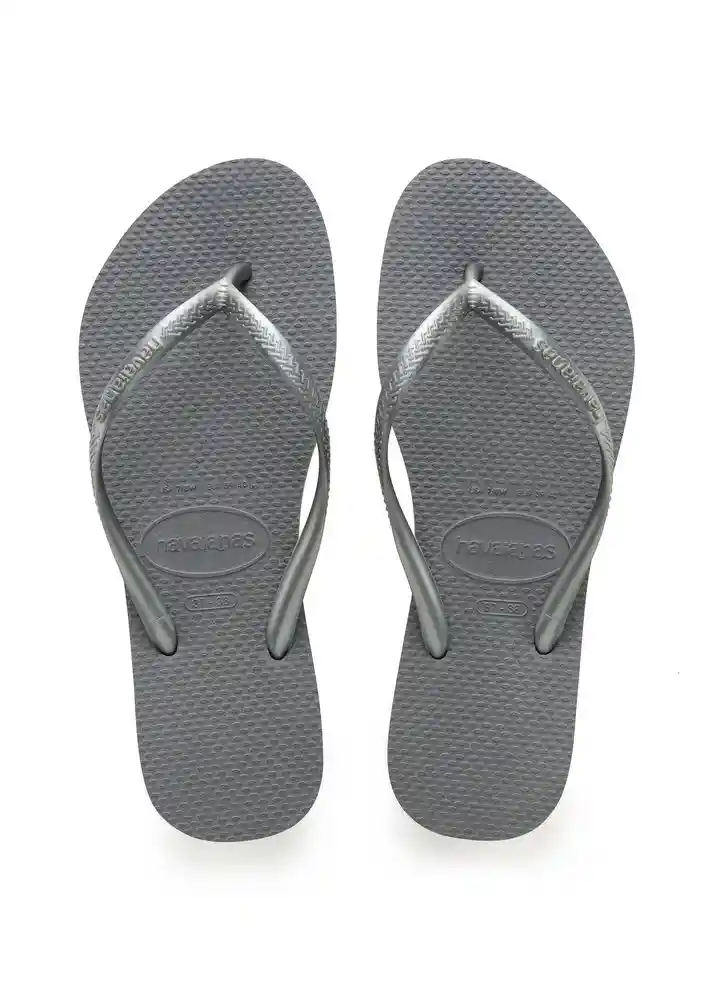 Sandalia Mujer Slim 37/38-acero/gri
