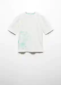 Camiseta Esen1 Off White Talla 14 Niños Mango