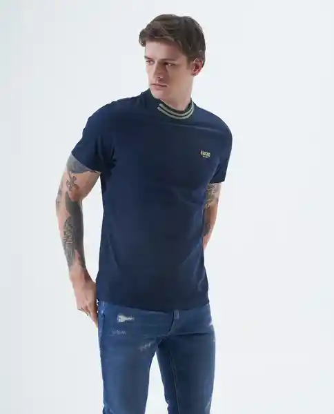 Camiseta Hombre Azul Talla XXL 841F004 Americanino