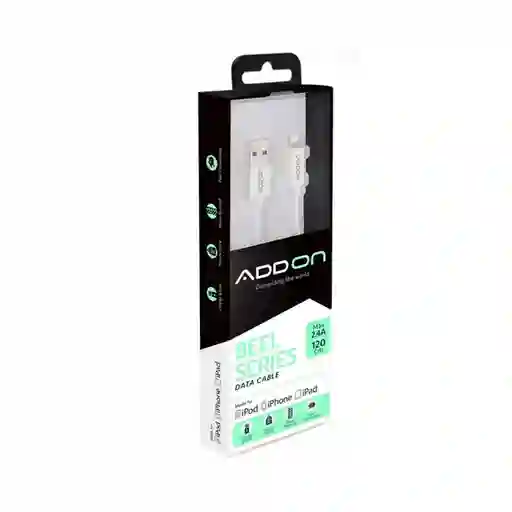 Add on Cable Usb-A a Lightning Black 2 m
