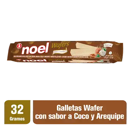 Noel Galleta Dulce Wafer Sabor Coco y Arequipe