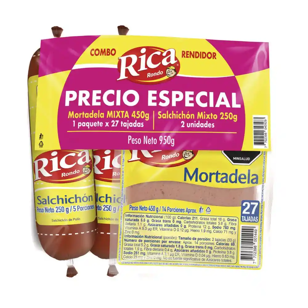 Of. Salchichon + Mortadela Rica