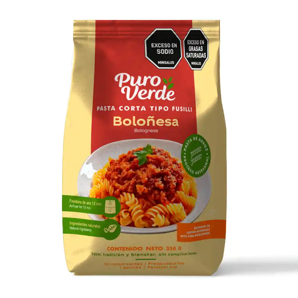 Pasta Arroz Bolonesa Puro Verde *350gr