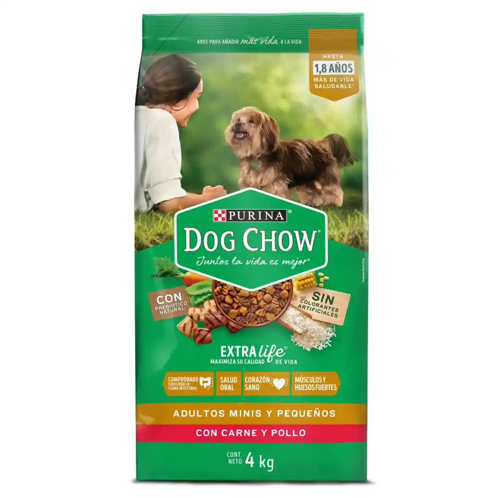 Comida para perro Dog Chow Adulto minis y pequeños x 4 kg