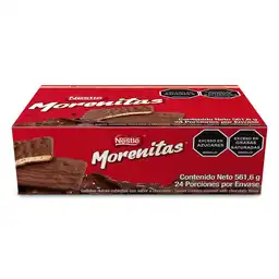 Galletas dulces MORENITAS cubiertas con chocolate 24 Unds x 561,6g