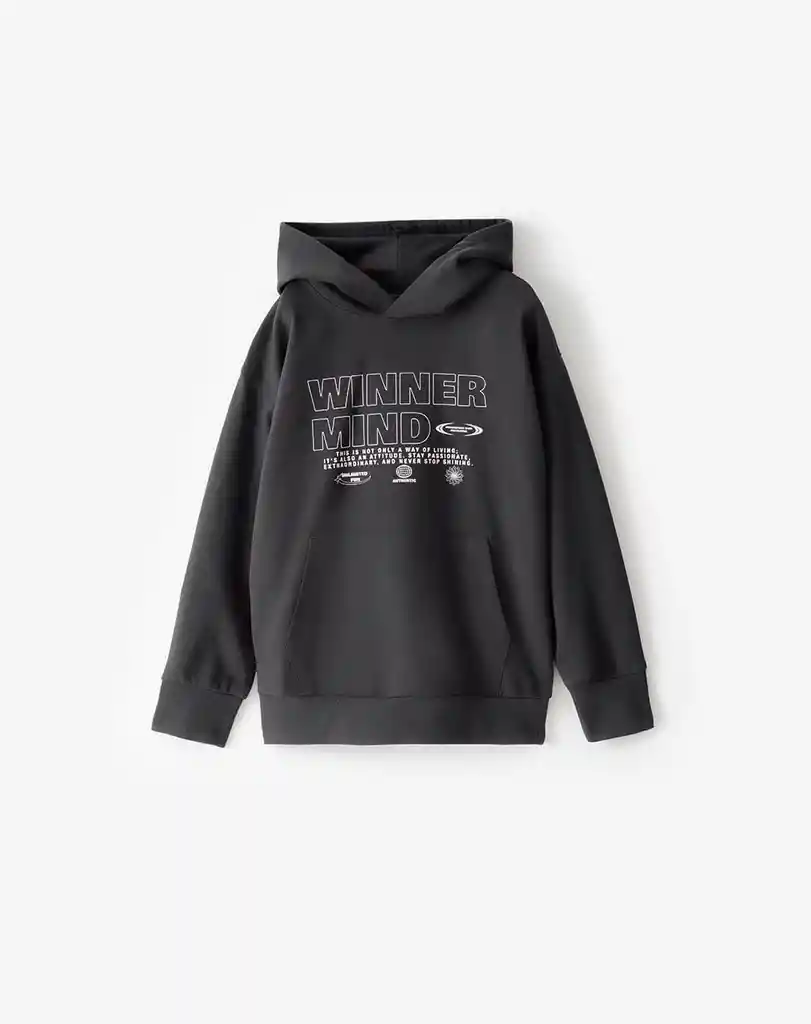 Buzo Con Capucha en Algodón Kids Masculino Luxev Kd Gef