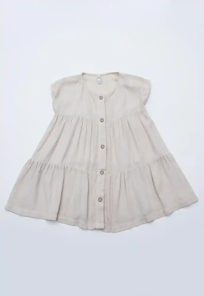 Vestido Manga Corta 12/18mese-arena