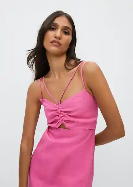 Vestido Runa Fucsia Talla 18 Mujer Mango