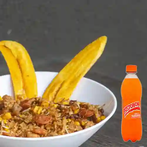 Combo Arroz How Choi + Postobón Naranja 350 ml