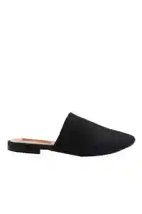 Zuecos Plano Zhara Negro Talla 36 Mercedes Campuzano