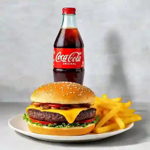 Mexican Burger + Gaseosa + Papas
